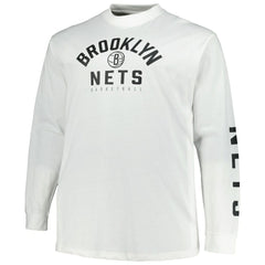 Brooklyn Nets Big & Tall Short Sleeve & Long Sleeve T-Shirt Set Black/White - NBA