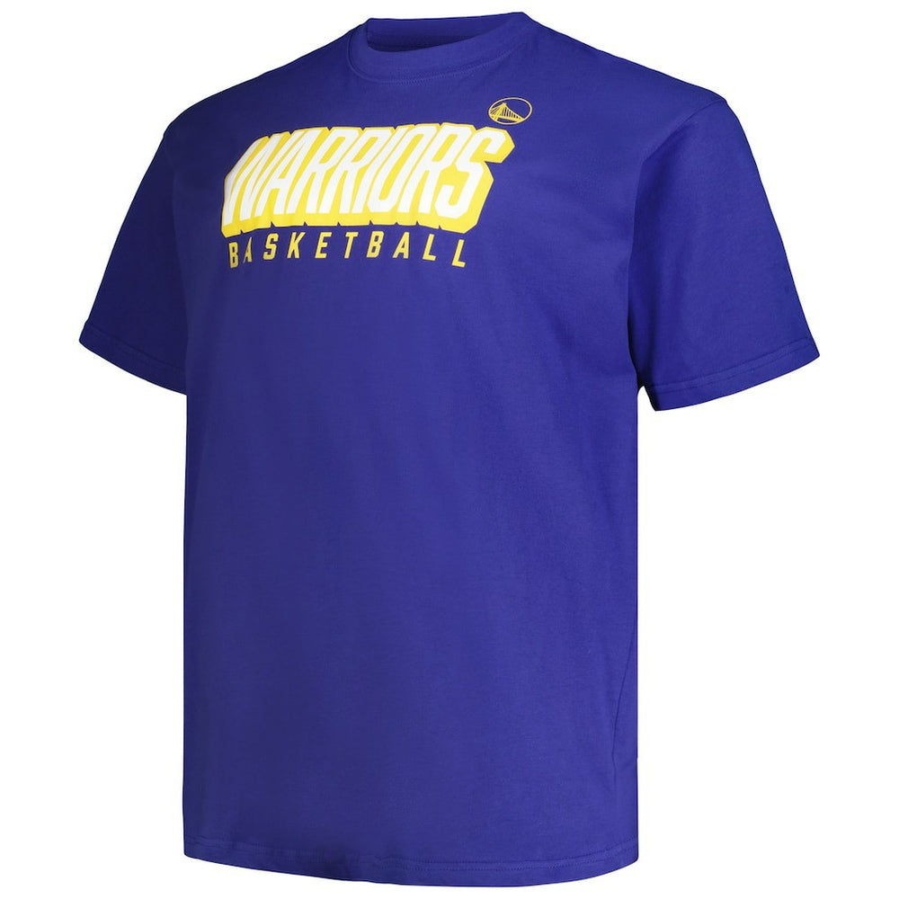 Golden State Warriors Big & Tall Short Sleeve & Long Sleeve T-Shirt Set Royal/Gold - NBA