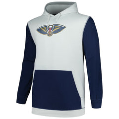 New Orleans Pelicans Big & Tall Primary Arctic Pullover Hoodie Navy/Silver - NBA