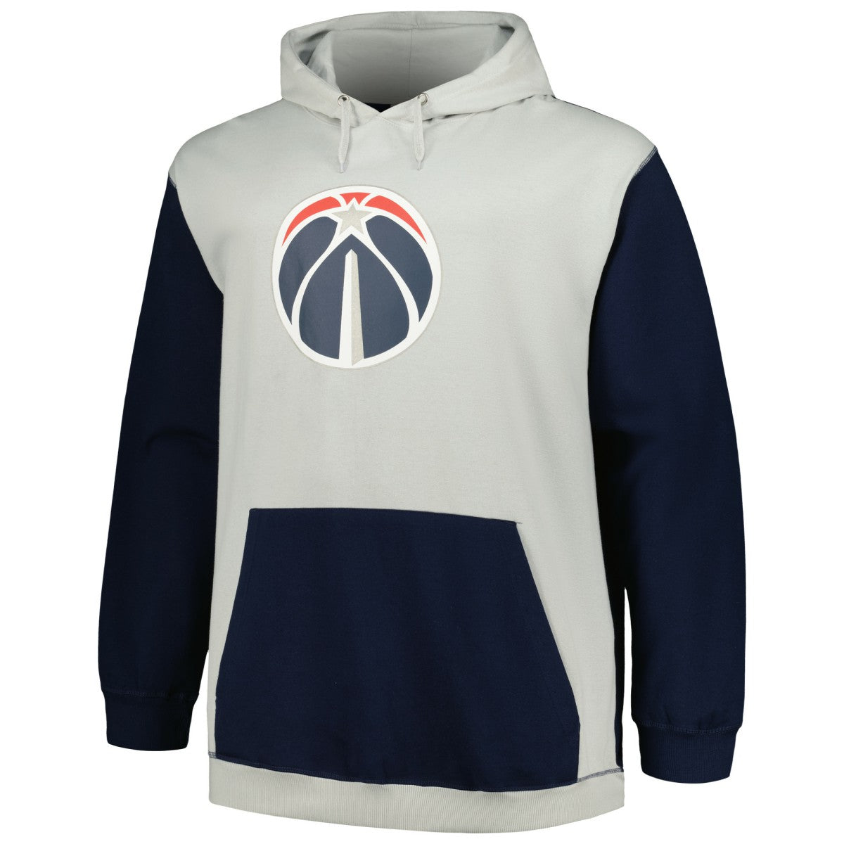 Washington Wizards Big & Tall Primary Arctic Pullover Hoodie Navy/Silver - NBA