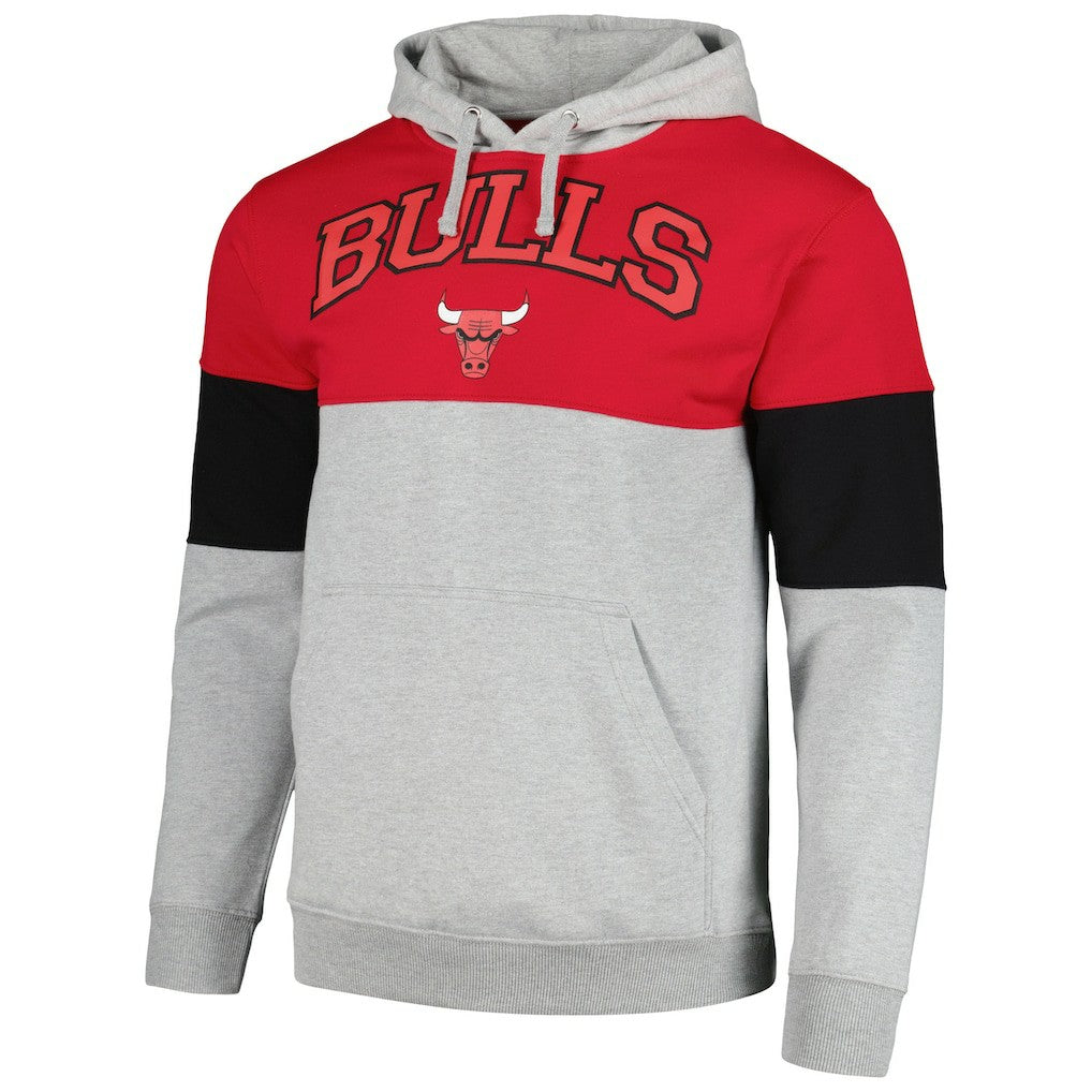 Chicago Bulls Contrast Pieced Pullover Hoodie Red - NBA