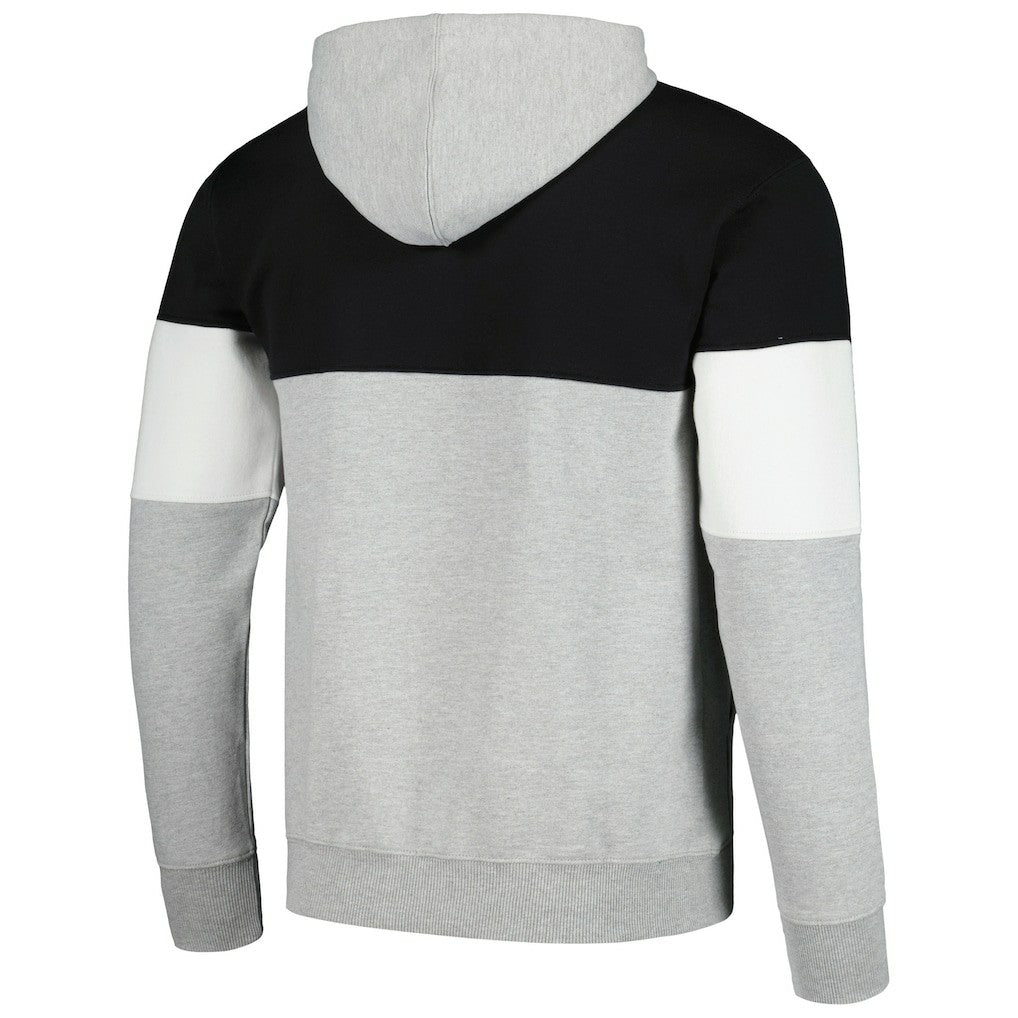 Brooklyn Nets Contrast Pieced Pullover Hoodie Black - NBA