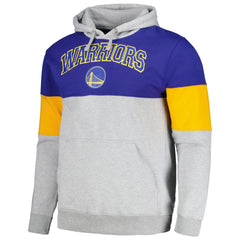 Golden State Warriors Contrast Pieced Pullover Hoodie Royal - NBA