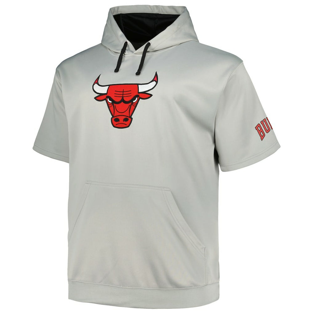 Chicago Bulls Big & Tall Logo Pullover Hoodie Silver - NBA