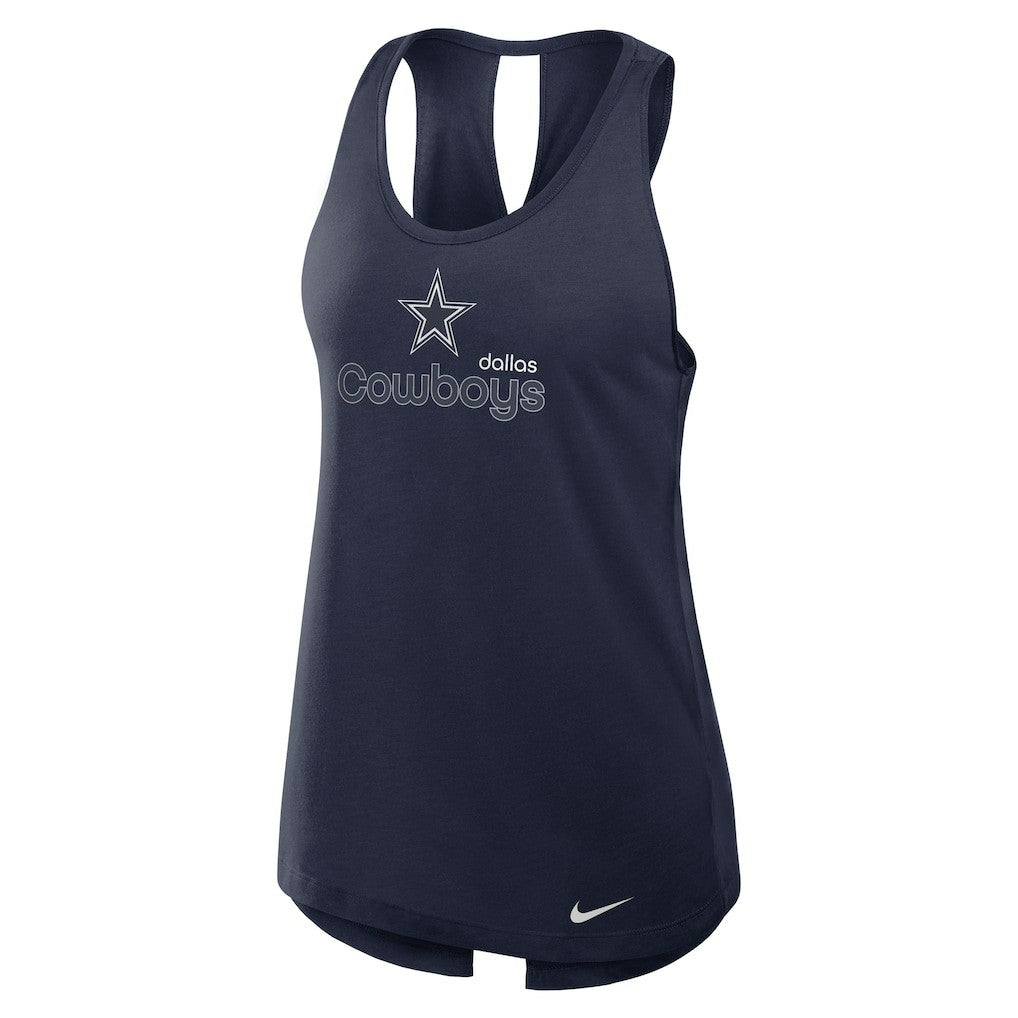 Dallas Cowboys Women's Plus Size Performance Tank Top Navy | Nike for Sale