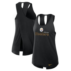 Pittsburgh Steelers Women's Plus Size Performance Tank Top Black | Nike for Sale