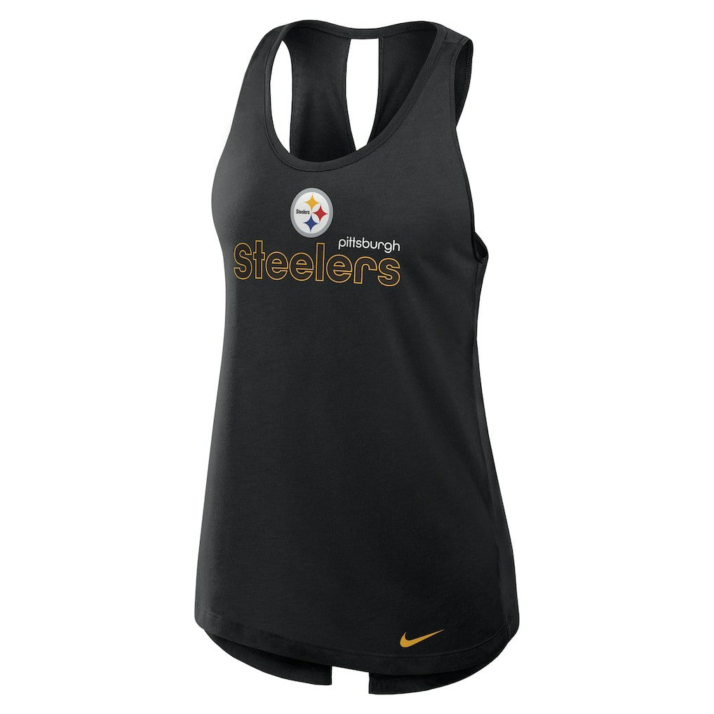 Pittsburgh Steelers Women's Plus Size Performance Tank Top Black | Nike for Sale