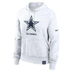 Dallas Cowboys Women's Gym Vintage Logo Pullover Hoodie White | Nike for Sale