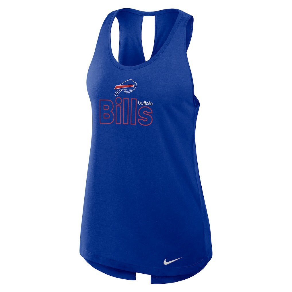 Buffalo Bills Women's Open-Back Crisscross Dri-FIT Tank Top Royal | Nike for Sale