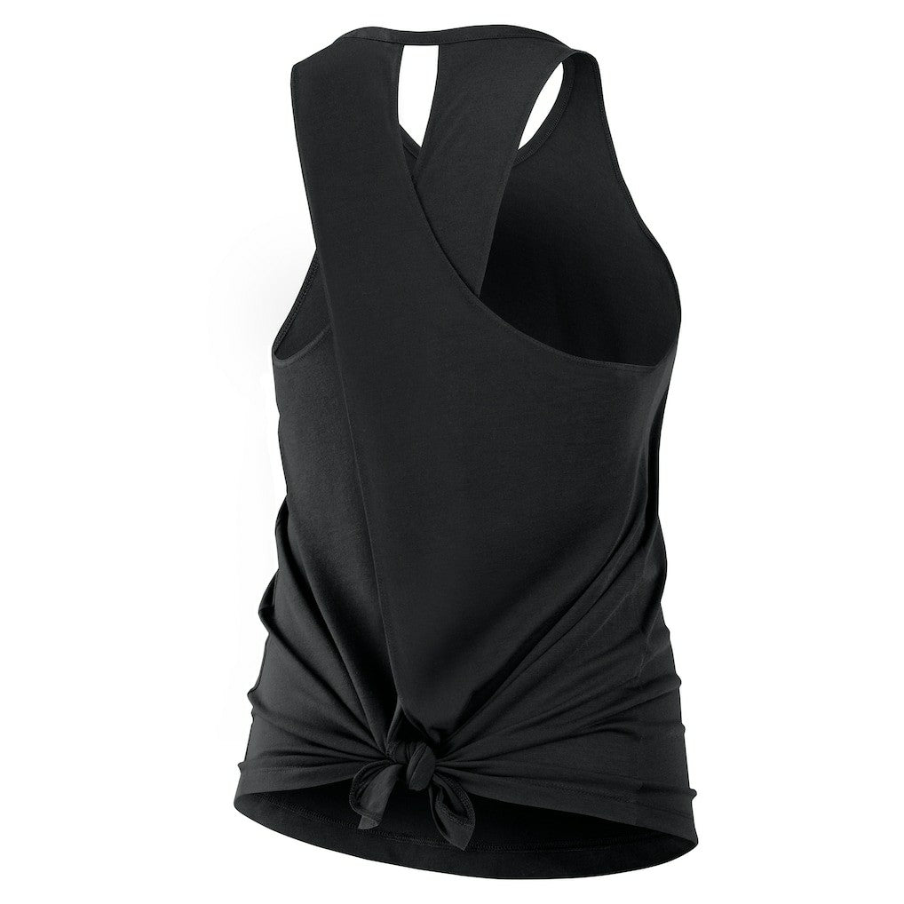 Cincinnati Bengals Women's Open-Back Crisscross Dri-FIT Tank Top Black | Nike for Sale