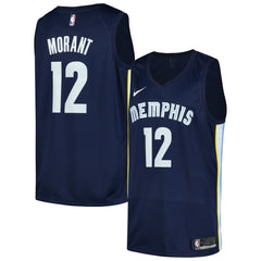 Ja Morant Memphis Grizzlies Swingman Player Jersey Icon Edition Navy - NBA