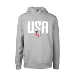 USMNT Levelwear Youth Podium Mascot Pullover Hoodie Gray - FIFA World CUP