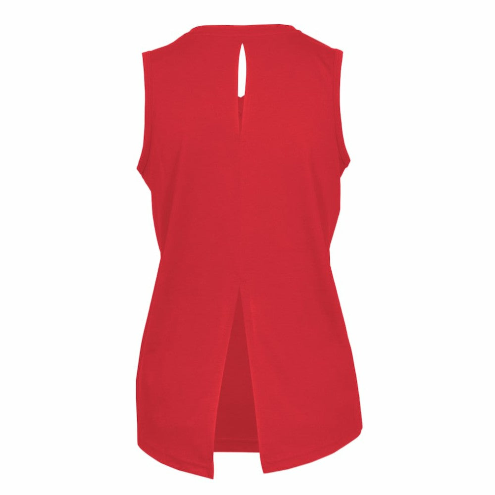 USMNT Levelwear Women's Paisley Chase V-Neck Tank Top Red - FIFA World CUP