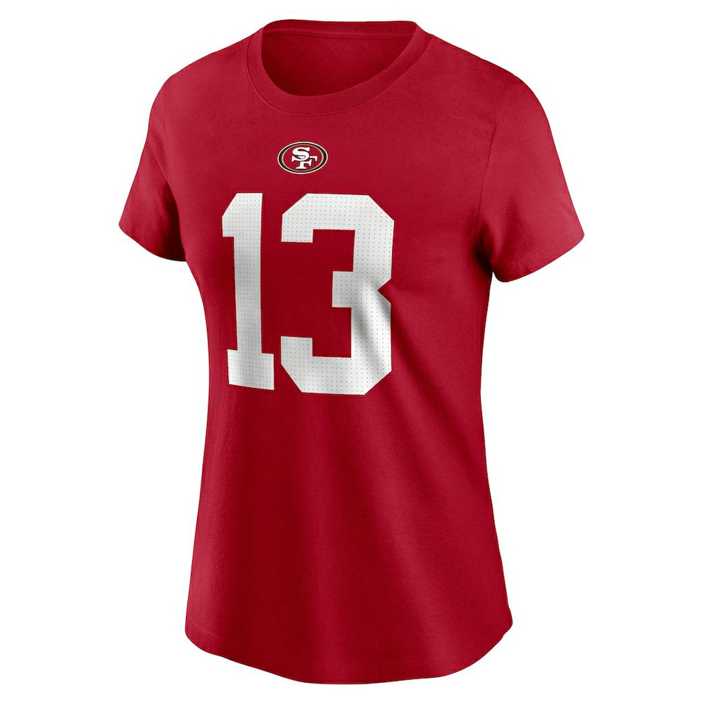 Brock Purdy San Francisco 49ers Women's Player Name & Number T-Shirt Scarlet | Nike for Sale