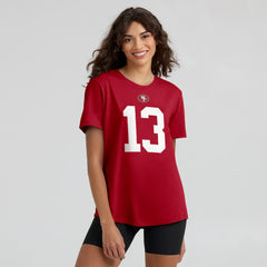 Brock Purdy San Francisco 49ers Women's Player Name & Number T-Shirt Scarlet | Nike for Sale
