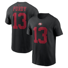 Brock Purdy San Francisco 49ers Player Name & Number T-Shirt Black | Nike for Sale
