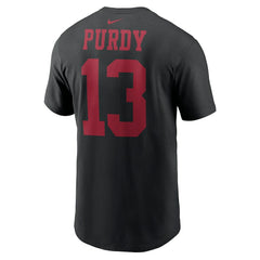 Brock Purdy San Francisco 49ers Player Name & Number T-Shirt Black | Nike for Sale