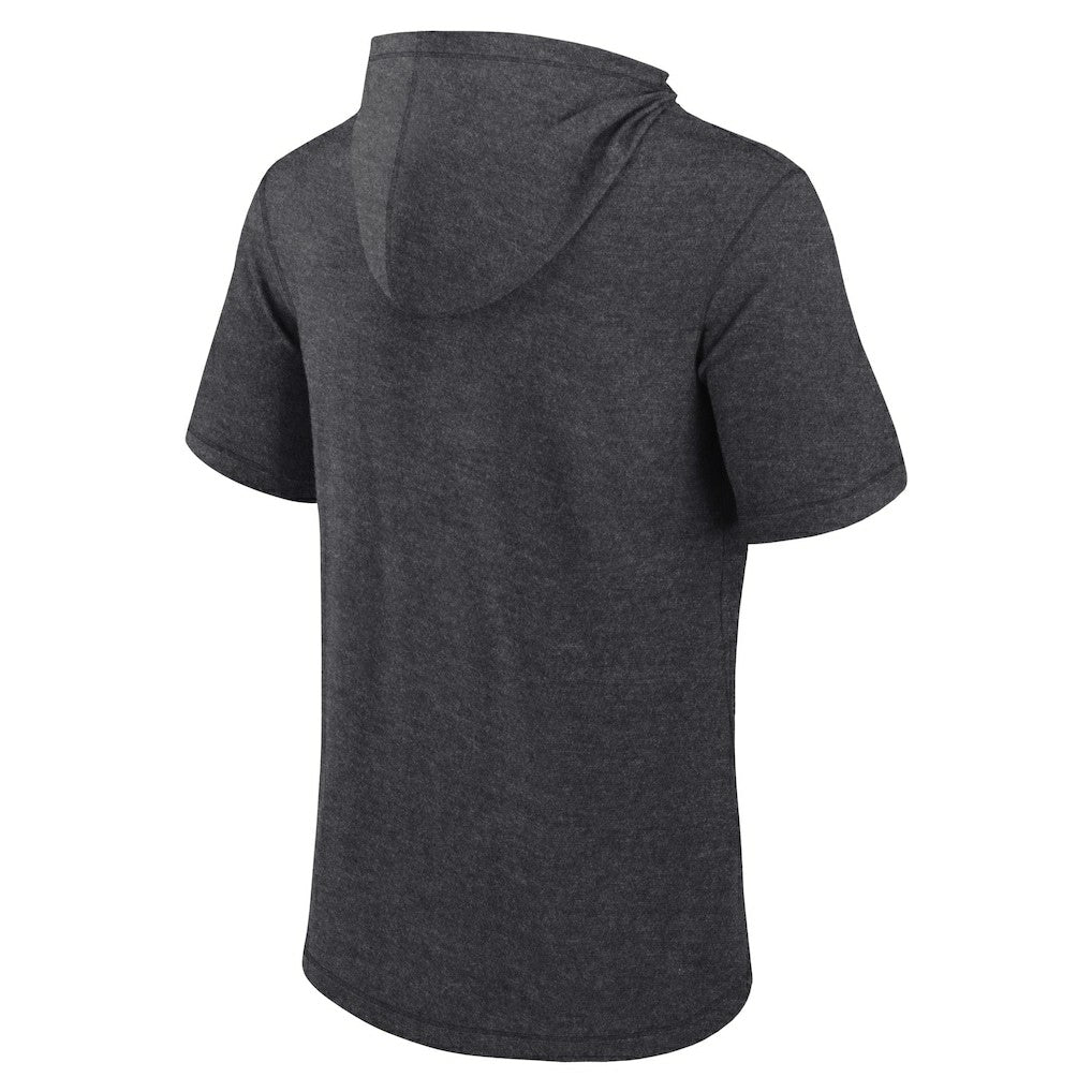 Jacksonville Jaguars Push Short Sleeve Pullover Hoodie Heather Charcoal | Fanatics