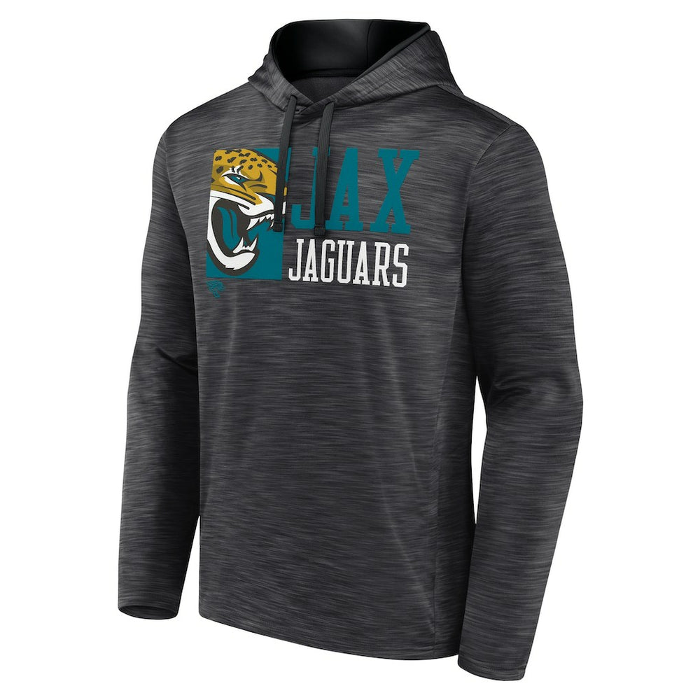 Jacksonville Jaguars Never Quit Hoodie Heather Charcoal | Fanatics