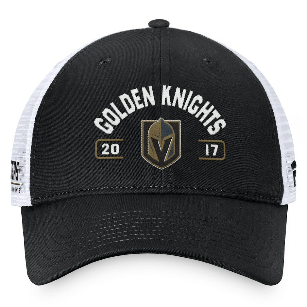 Vegas Golden Knights Fanatics Free Kick Trucker Adjustable Hat - Black/White - NHL