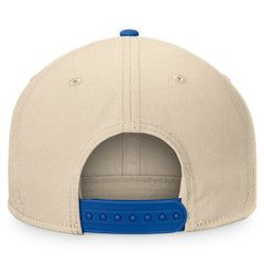 New York Islanders Fanatics Goalaso Snapback Hat - Cream/Royal - NHL