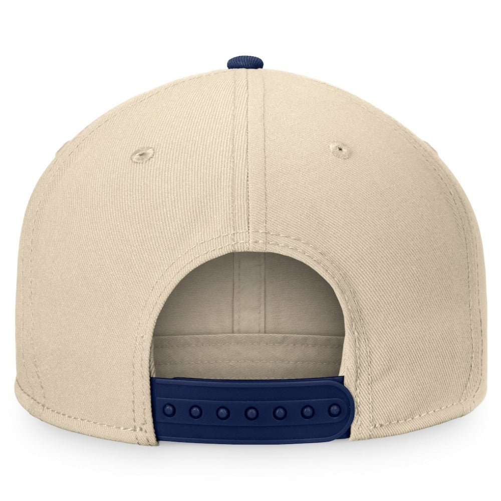 New York Rangers Fanatics Goalaso Snapback Hat - Cream/Navy - NHL