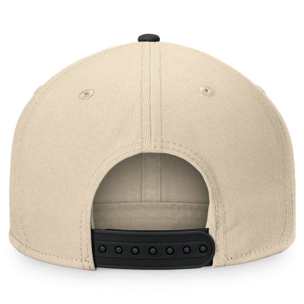 Pittsburgh Penguins Fanatics Goalaso Snapback Hat - Cream/Black - NHL