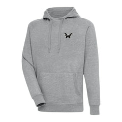 Washington Capitals Antigua Metallic Logo Victory Pullover Hoodie - Heather Gray - NHL