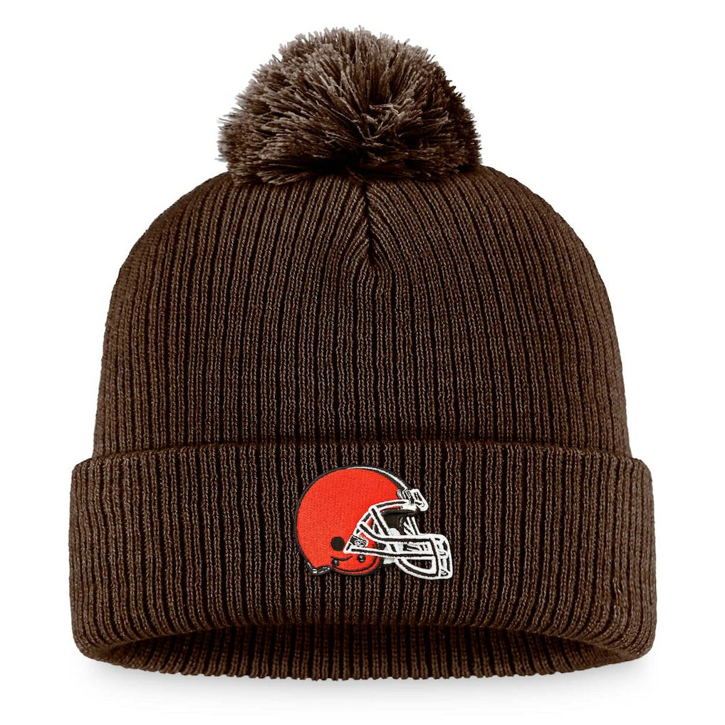 Cleveland Browns Women's Cuffed Knit Hat with Pom Brown | Fanatics
