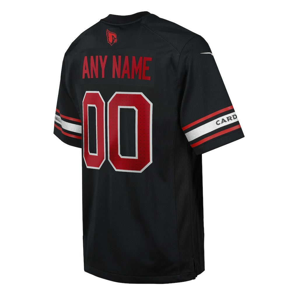Arizona Cardinals Youth Alternate Custom Game Jersey Black | Nike for Sale