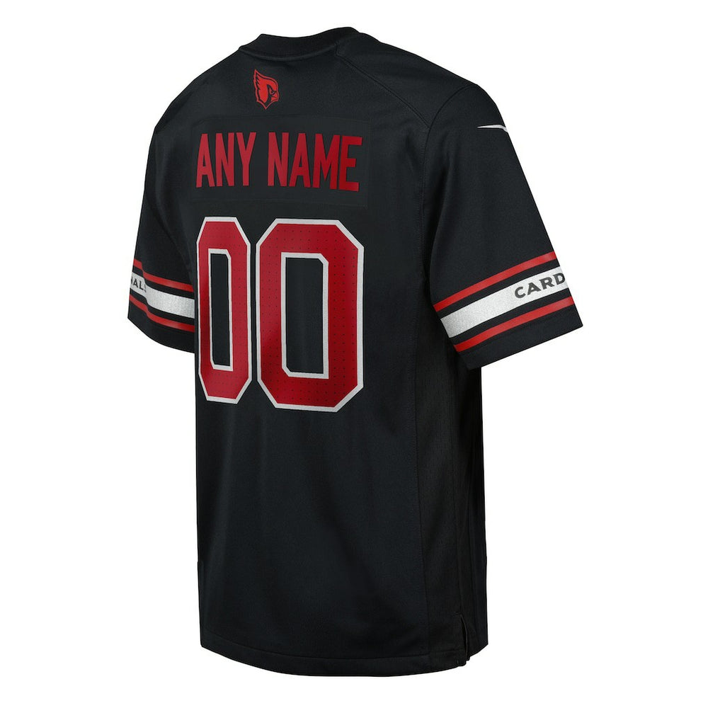 Arizona Cardinals Youth Alternate Custom Game Jersey Black | Nike for Sale