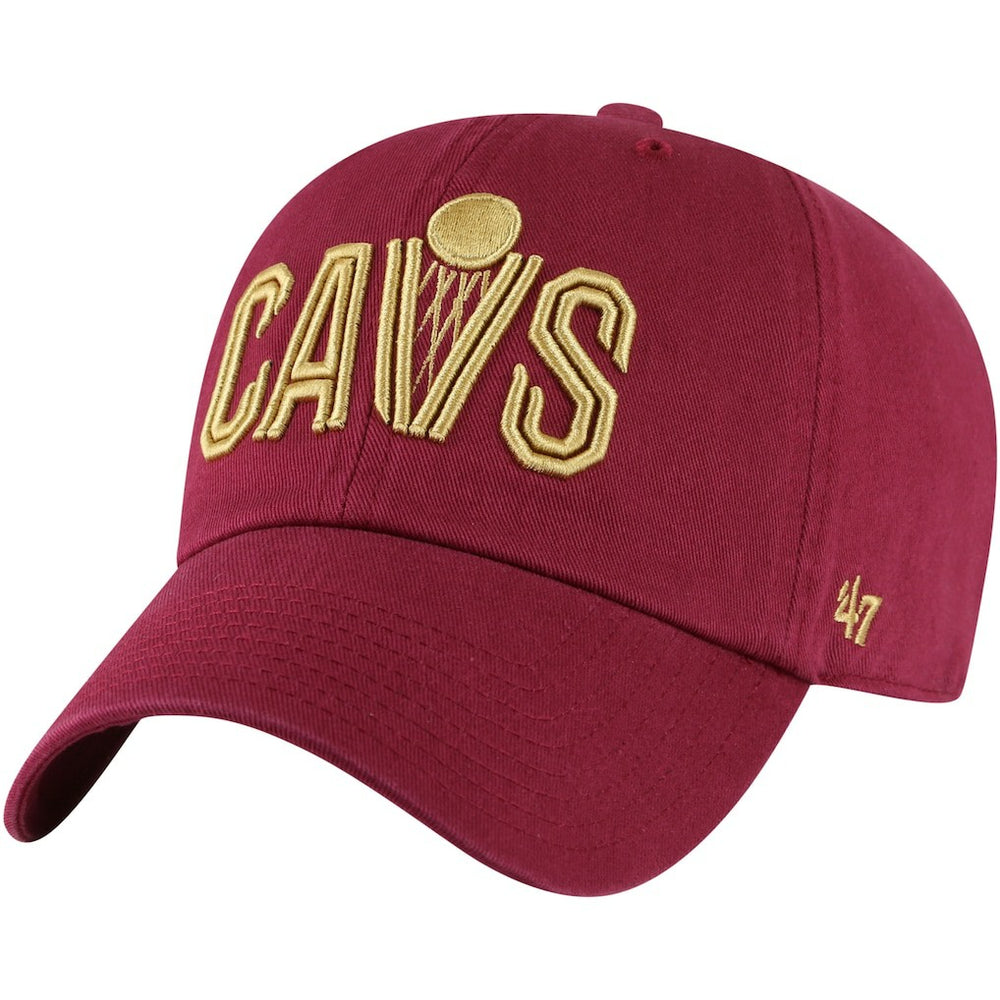 Cleveland Cavaliers '47 Core Wordmark Clean Up Adjustable Hat Wine - NBA