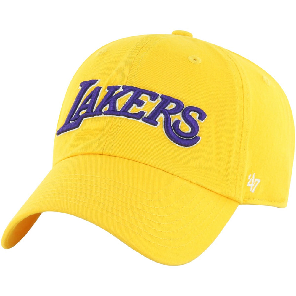 Los Angeles Lakers '47 Core Wordmark Clean Up Adjustable Hat Gold - NBA