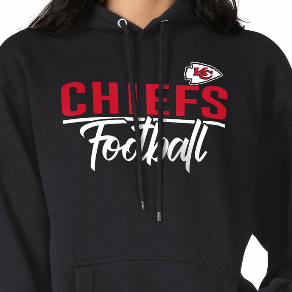 Kansas City Chiefs G-III 4Her by Carl Banks Women's Graphic Fleece Pullover Hoodie Black | NFL