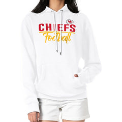 Kansas City Chiefs G-III 4Her by Carl Banks Women's Graphic Fleece Pullover Hoodie White | NFL