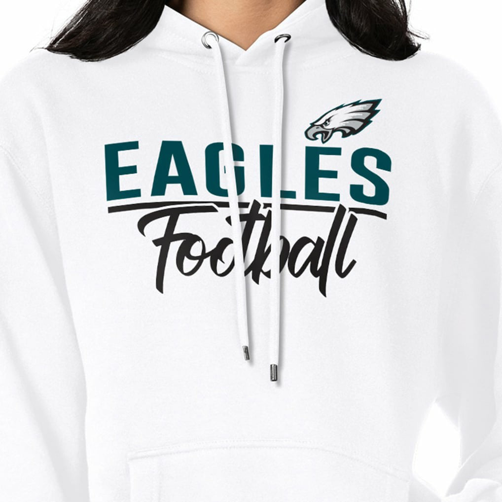 Philadelphia Eagles G-III 4Her by Carl Banks Women's Graphic Fleece Pullover Hoodie White | NFL