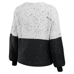 Brooklyn Nets WEAR by Erin Andrews Women's Color-Block Pullover Sweater White/Black - NBA