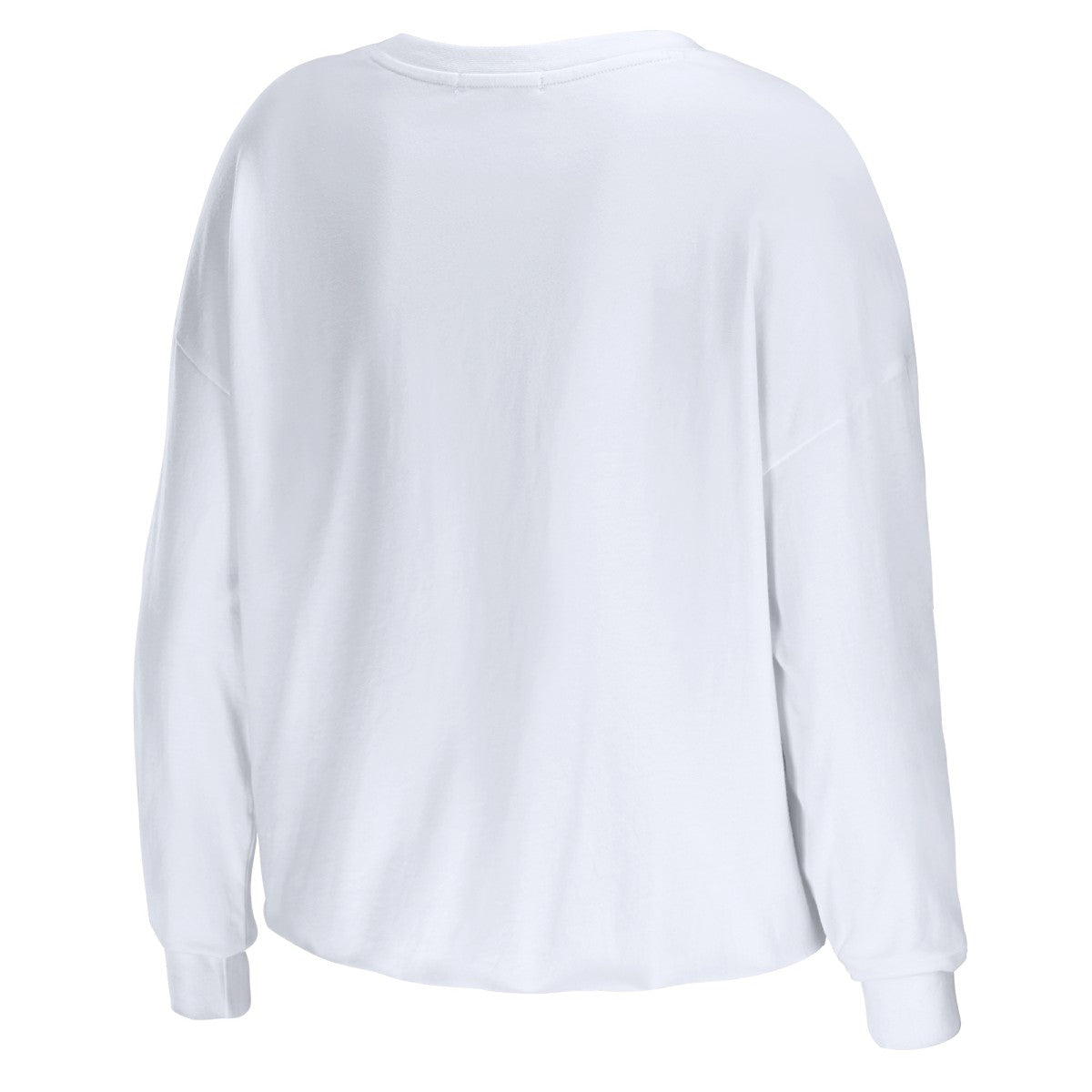 Los Angeles Lakers WEAR by Erin Andrews Women's Cropped Long Sleeve T-Shirt White - NBA