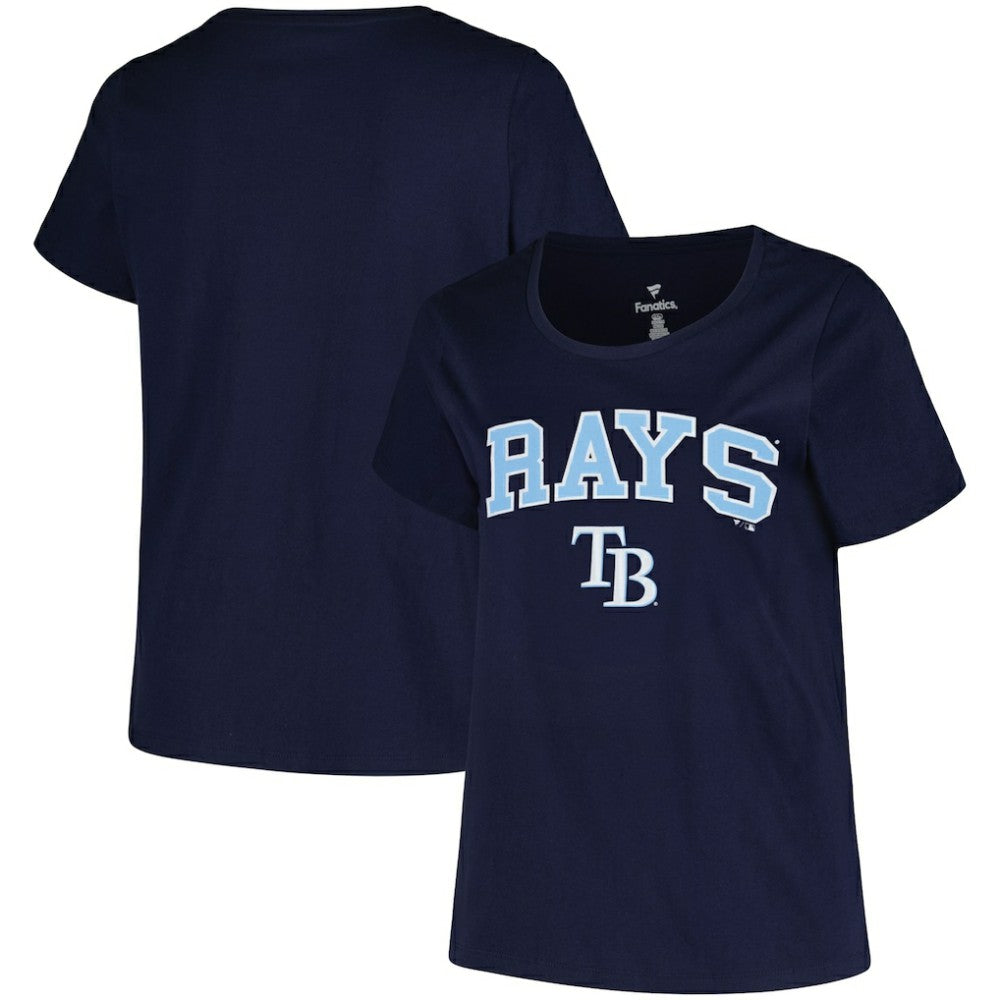 Tampa Bay Rays Profile Women's Plus Size Arch Logo T-Shirt - MLB