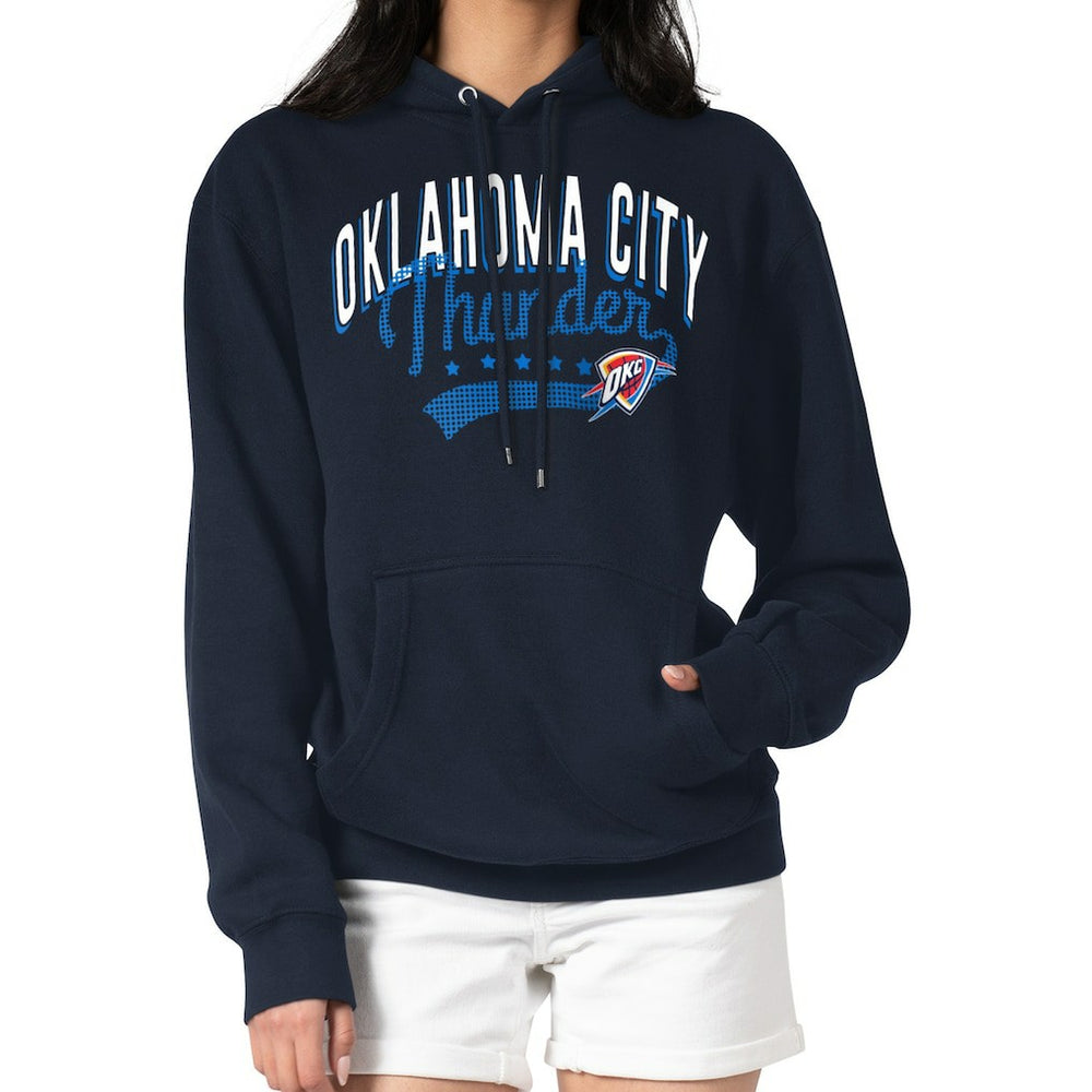 Oklahoma City Thunder G-III 4Her by Carl Banks Women's Filigree Logo Pullover Hoodie - Navy - NBA