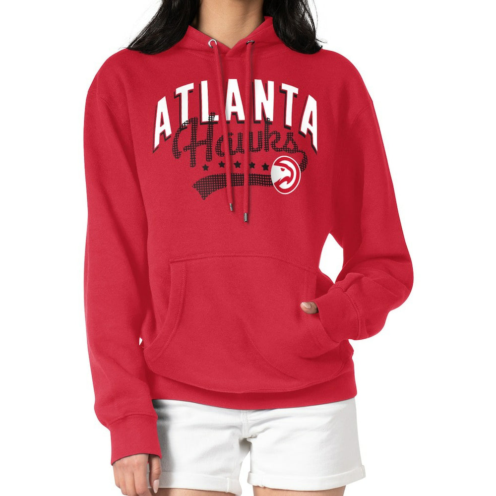 Atlanta Hawks G-III 4Her by Carl Banks Women's Filigree Logo Pullover Hoodie - Red - NBA