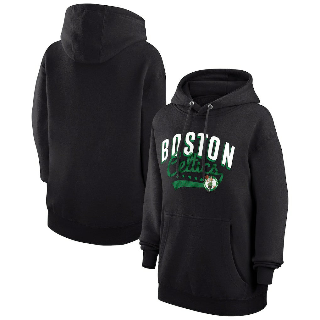 Boston Celtics G-III 4Her by Carl Banks Women's Filigree Logo Pullover Hoodie - Black - NBA