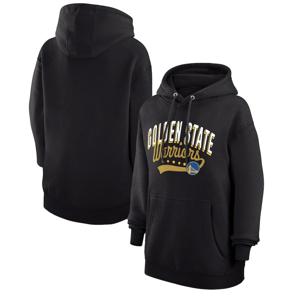 Golden State Warriors G-III 4Her by Carl Banks Women's Filigree Logo Pullover Hoodie - Black - NBA