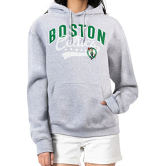 Boston Celtics G-III 4Her by Carl Banks Women's Filigree Logo Pullover Hoodie - Heather Gray - NBA