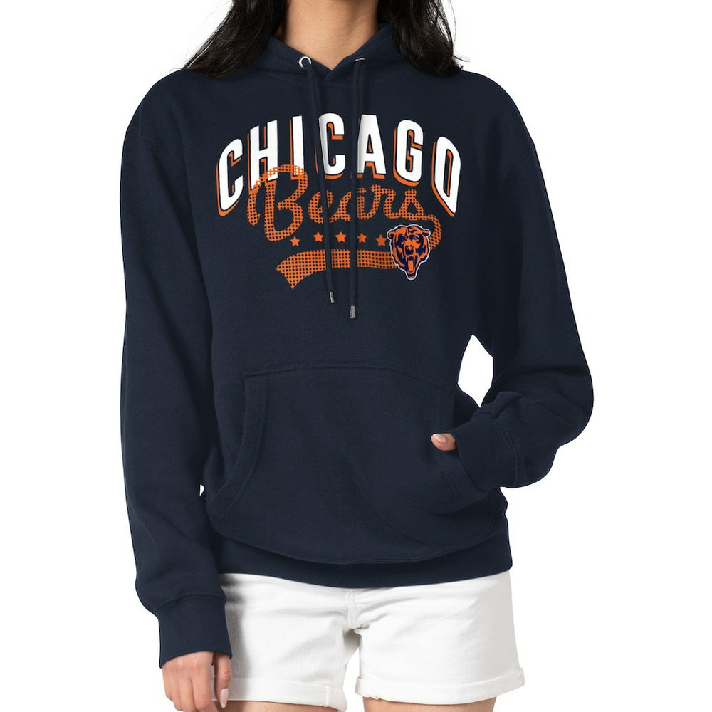 Chicago Bears G-III 4Her by Carl Banks Women's Filigree Logo Pullover Hoodie – Navy | NFL