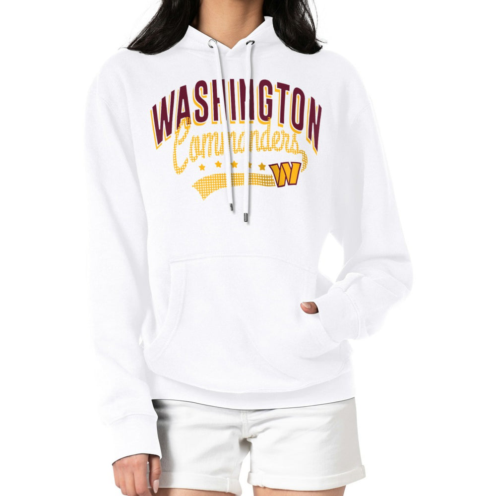 Washington Commanders G-III 4Her by Carl Banks Women's Filigree Logo Pullover Hoodie – White | NFL