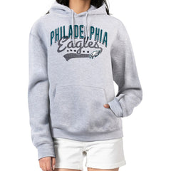 Philadelphia Eagles G-III 4Her by Carl Banks Women's Filigree Logo Pullover Hoodie – Heather Gray | NFL
