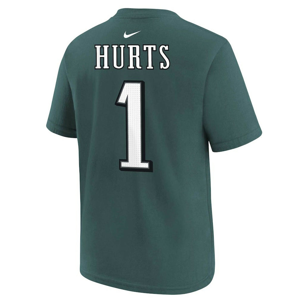 Jalen Hurts Philadelphia Eagles Youth Player Name & Number T-Shirt Midnight Green | Nike for Sale