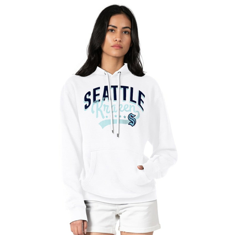 Seattle Kraken G-III 4Her by Carl Banks Women's Filigree Logo Pullover Hoodie – White - NHL