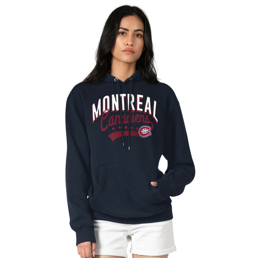Montreal Canadiens G-III 4Her by Carl Banks Women's Filigree Logo Pullover Hoodie – Navy - NHL